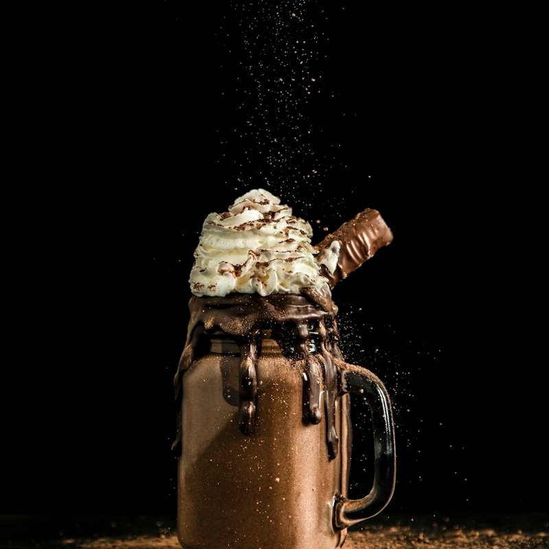 Batido de chocolate con nata